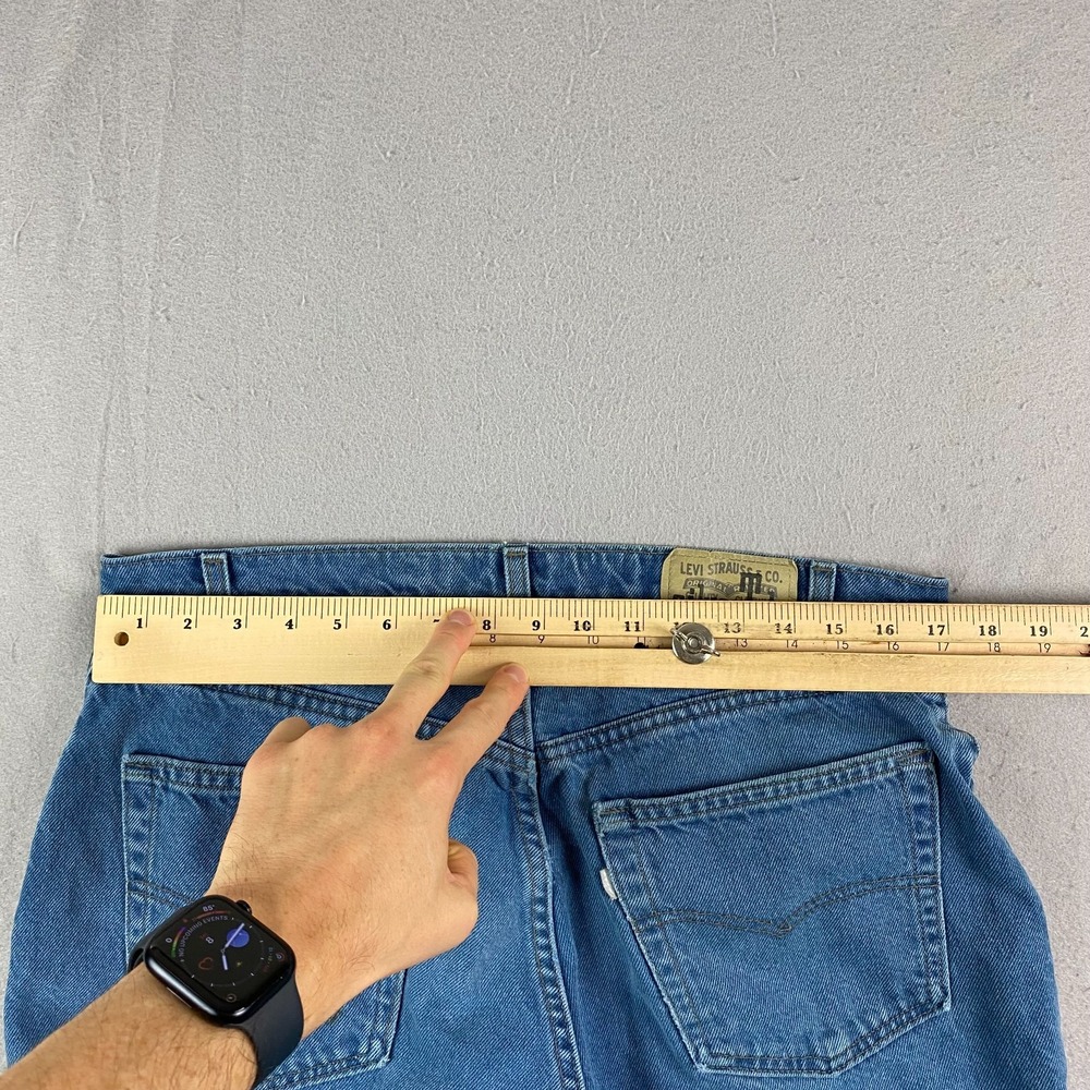 Vintage Levis Jeans 34x30 (Actual 33x29) Blue SilverTab Loose Baggy Made In USA - Picture 12 of 16